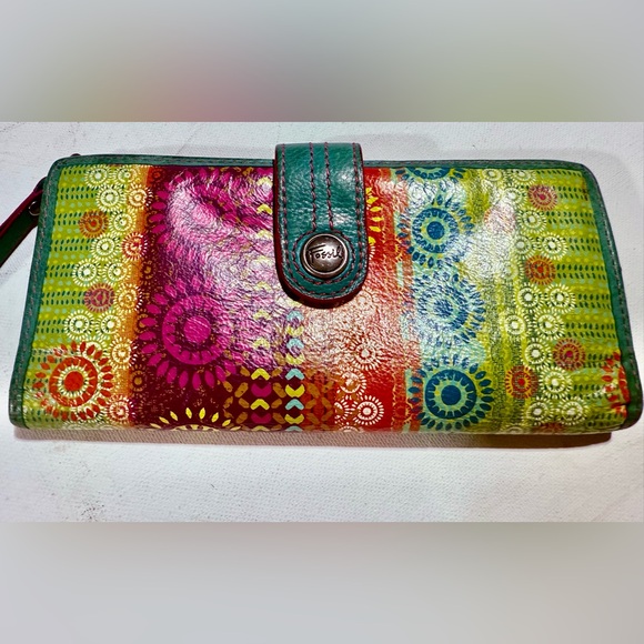 Fossil Multicolor Sunburst Women's Wallet - Picture 1 of 10